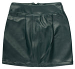 Super soft and luxurious vegan, eco-friendly leather high-waisted skirt, fully lined