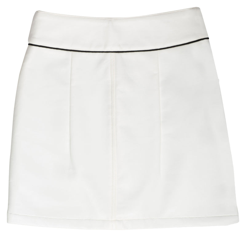 Super soft and luxurious vegan, eco-friendly leather high-waisted skirt, fully lined