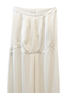 IVORY VEGAN SATIN MAXI SKIRT